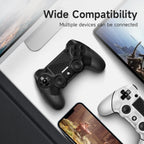 AceGamer 2 Pack for PS4 Controller. Wireless Controller for PS4/Pro/Slim/PC. with Non-Slip Grip of Both Sides and USB-C Cable! (Black and White)