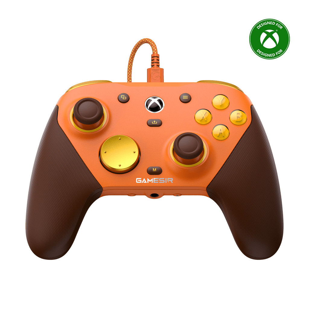 GameSir G7 Pro Tri-Mode XBOX Wired. PC & Mobile Wireless Controller – Amber Flame