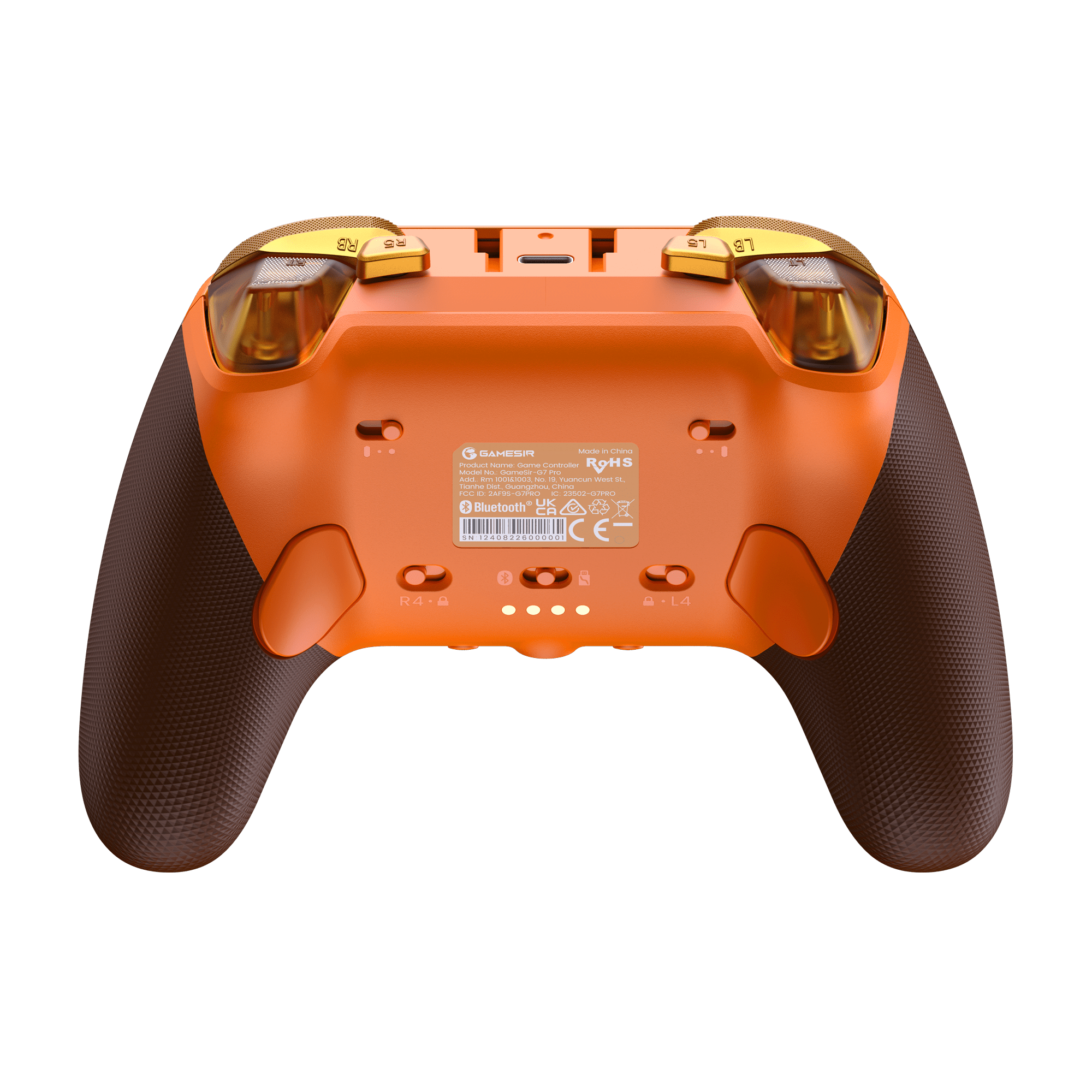 GameSir G7 Pro Tri-Mode XBOX Wired. PC & Mobile Wireless Controller – Amber Flame