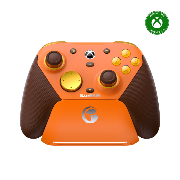 GameSir G7 Pro Tri-Mode XBOX Wired. PC & Mobile Wireless Controller – Amber Flame