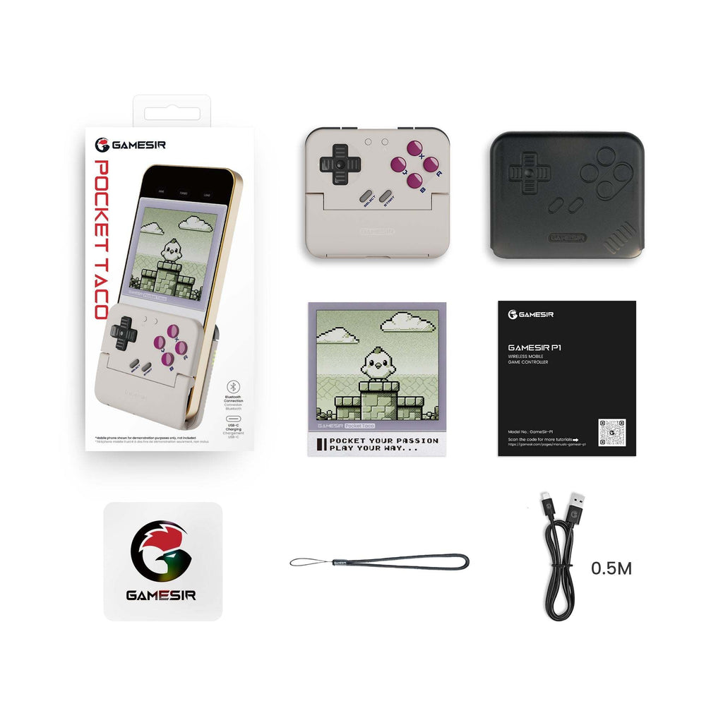 GameSir Pocket Taco - Bluetooth Mobile Gaming Controller. Perfect for Retro Scene